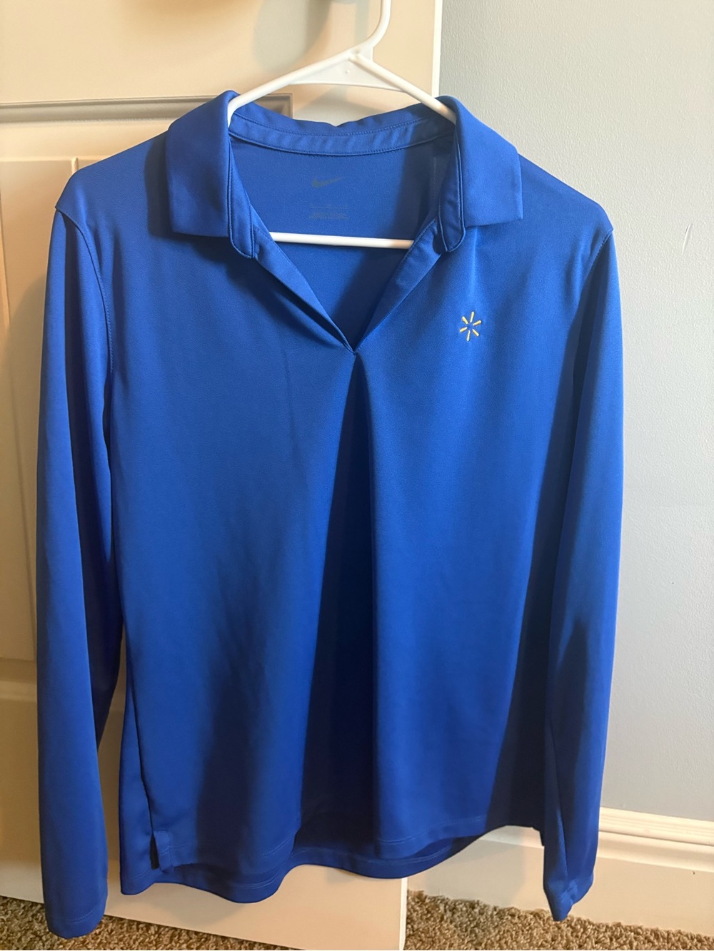 Women’s Long-Sleeve Polo Shirt - Blue